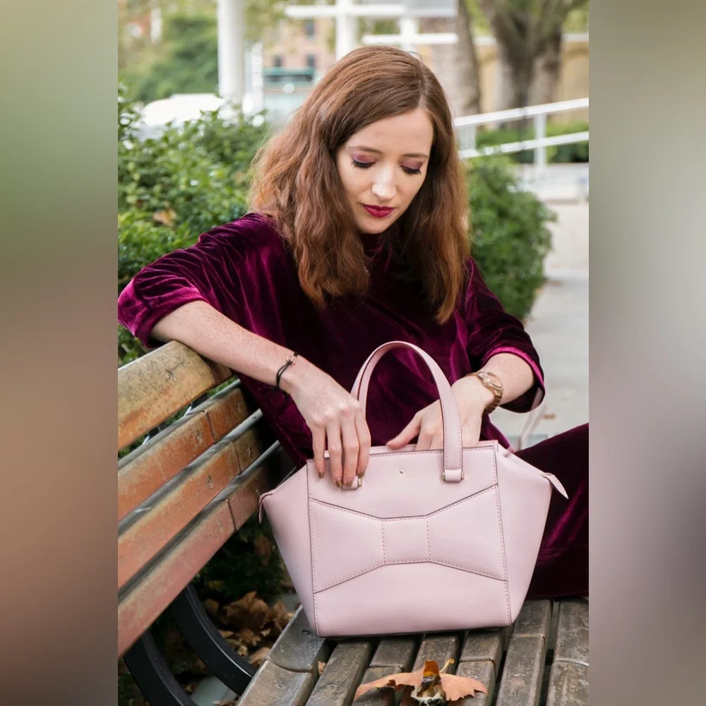 Kate spade 2 Park Ave Beau Bow Bag Pink